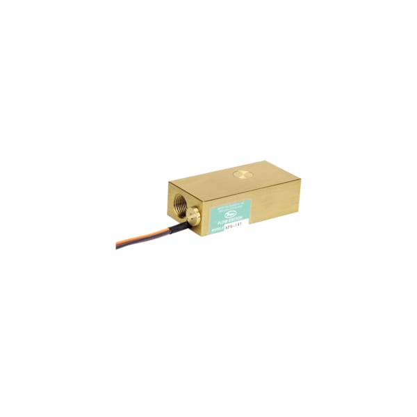Adjustable flow switch for liquids, 1/2" NPT conduit connection, 316SS piston, 316SS housing.